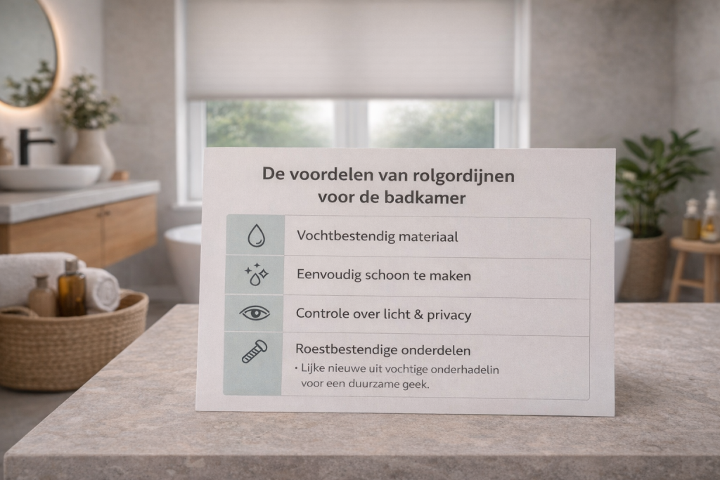 Badkamer rolgordijn