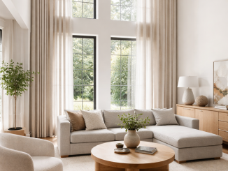 Hoogplafond raamdecoratie