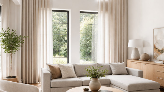 Hoogplafond raamdecoratie