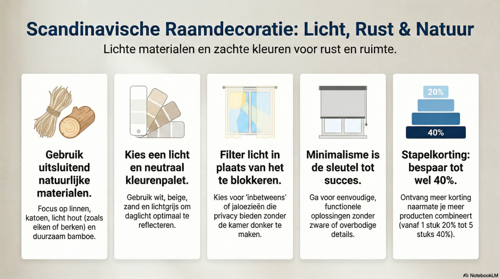 Scandinavische raamdecoratie