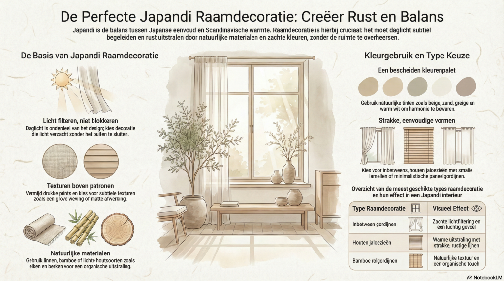Rustige raamdecoratie