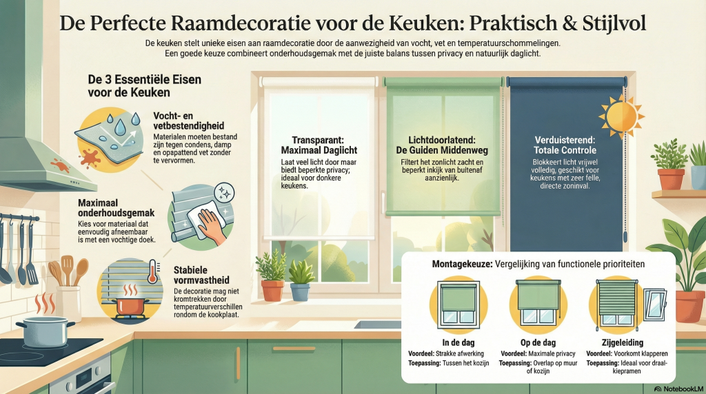rolgordijn keuken vochtbestendig