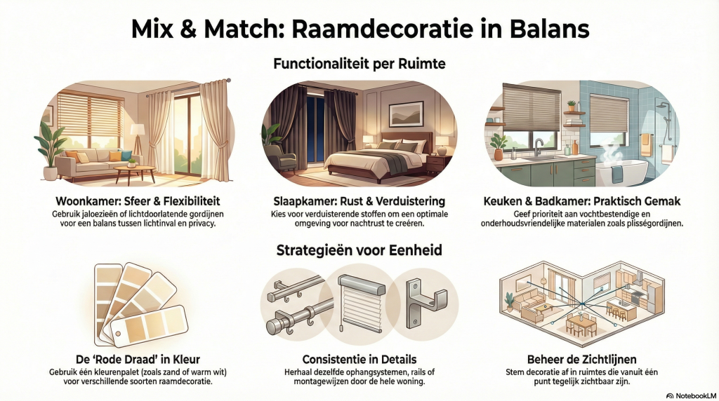 Raamdecoratie in balans