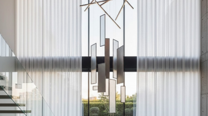 Raamdecoratie hoog plafond