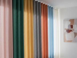 Gekleurde gordijnen