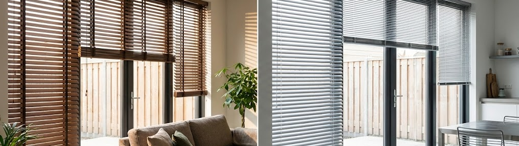 houten jaloezieen
aluminium jaloezieen