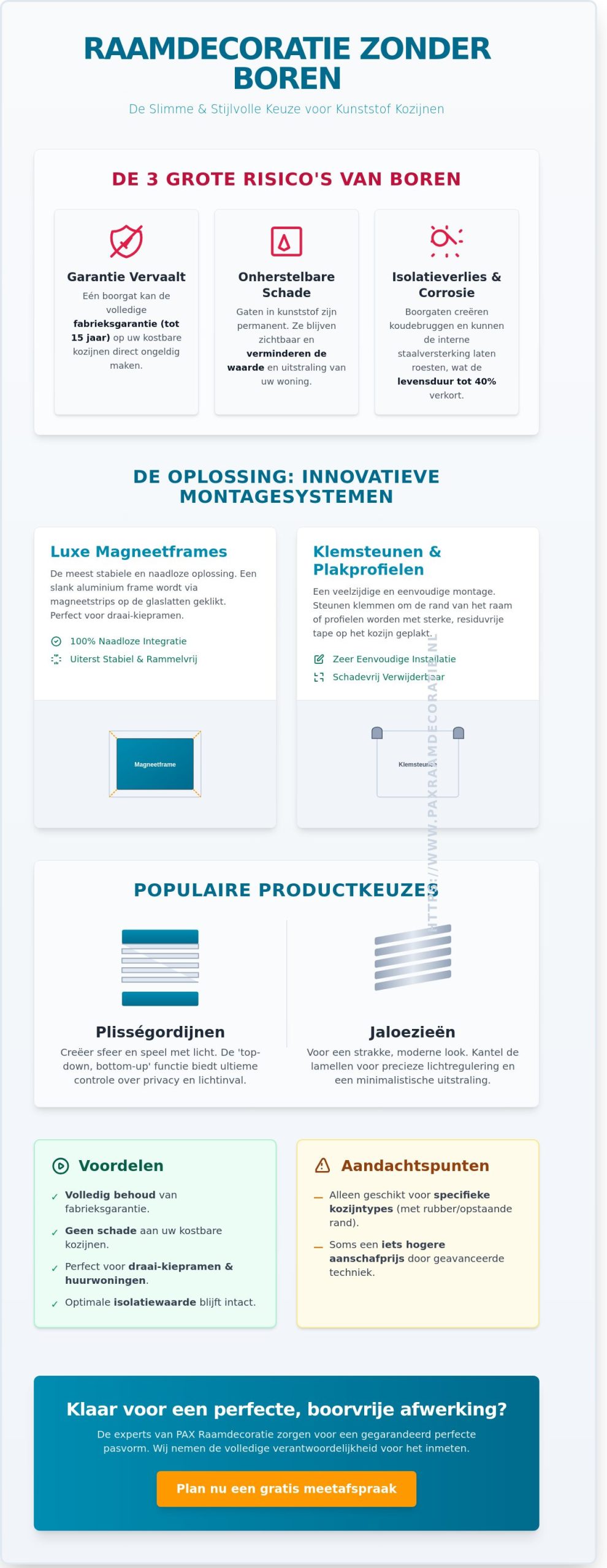 Raamdecoratie zonder boren voor kunststof kozijnen: De beste oplossingen van 2026
