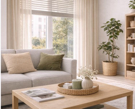 raamdecoratie appartement