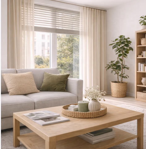raamdecoratie appartement