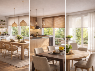 raamdecoratie open keuken