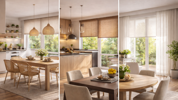 raamdecoratie open keuken