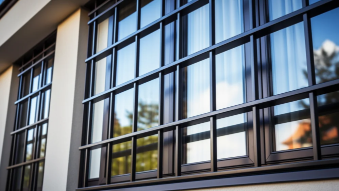 raamdecoratie raam met roosters