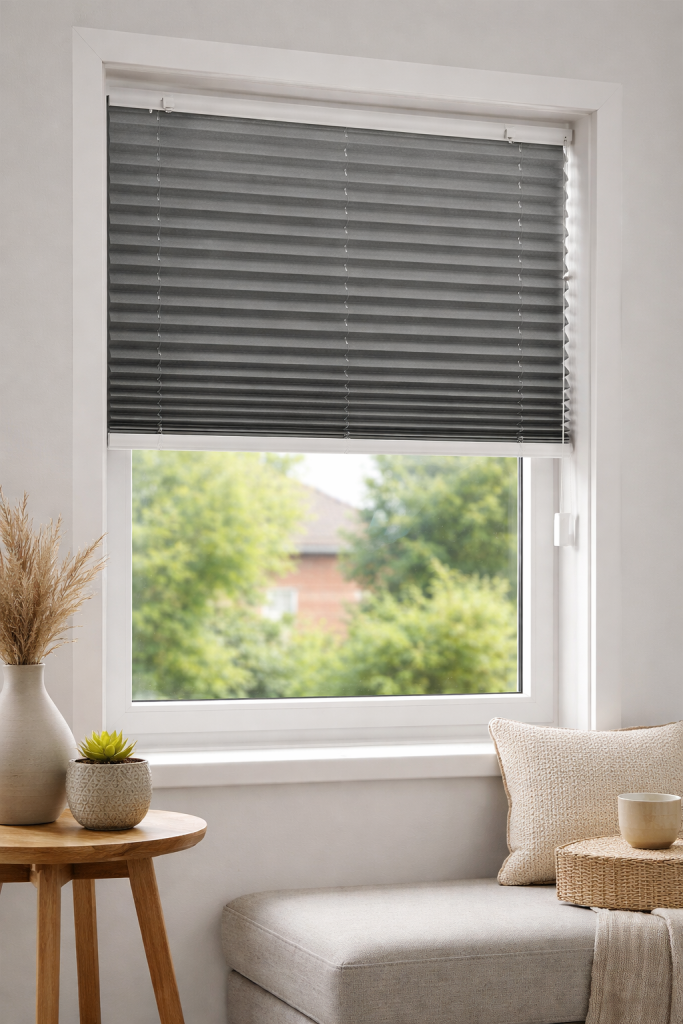 enkelvoudig plissegordijn