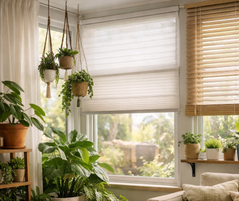 raamdecoratie planten