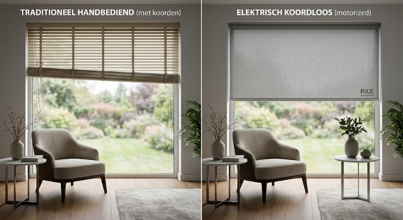 Before And After Beeld Van Elektrische Raamdecoratie