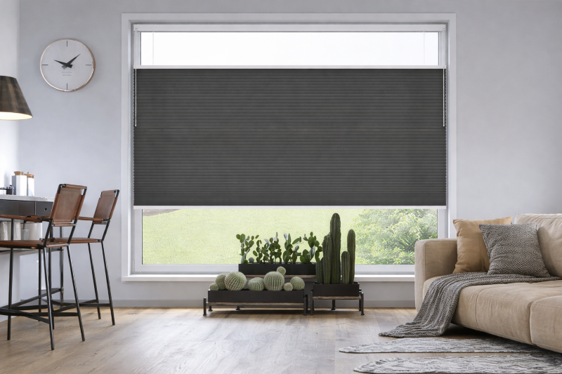 Plissegordijn op maat top down bottom up kettingbediening