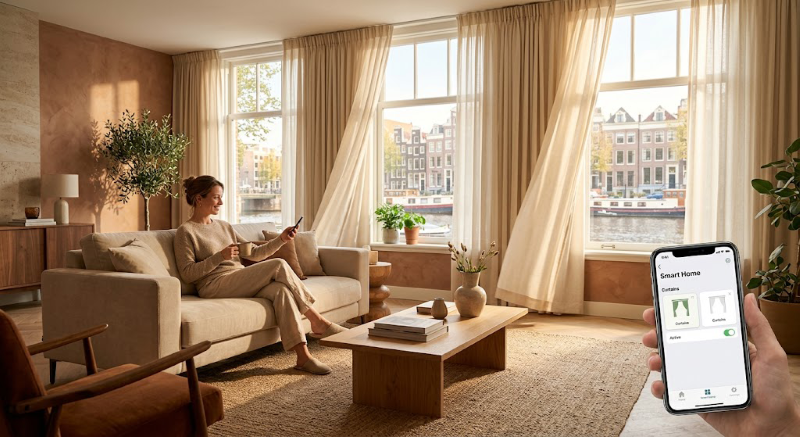 Elektrische Gordijnen Automatische Gordijnrails Elektrische Gordijnrails