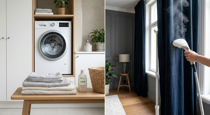 Gordijnen Wassen Of Stomen De Voor En Nadelen