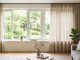 linnen gordijnen warm beige interieur