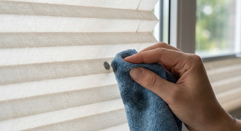 Hardnekkige Vlekken Verwijderen Op Plissegordijnen