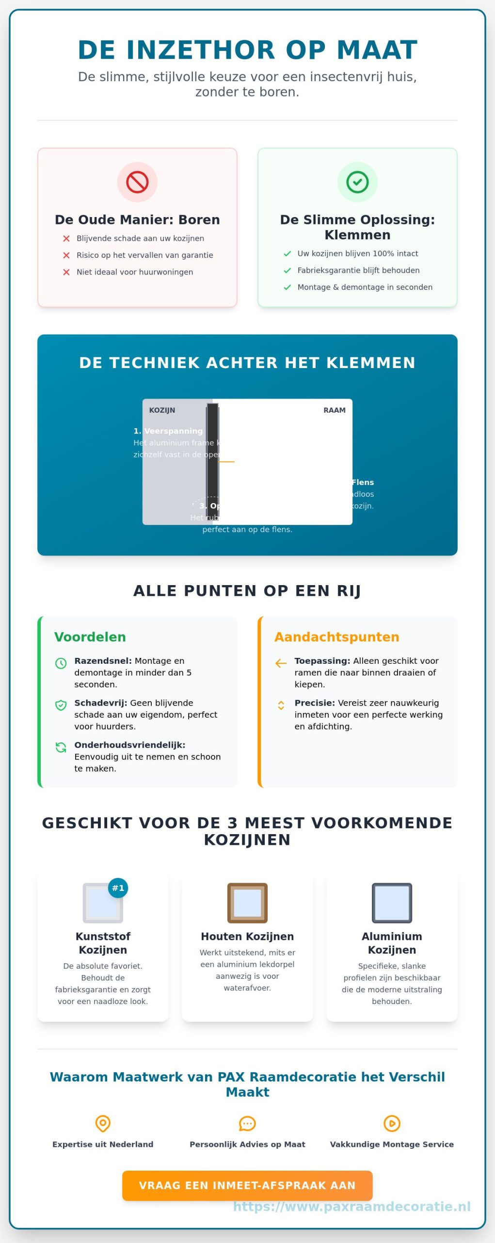 Inzethor op maat: De complete gids voor een insectenvrij huis zonder boren