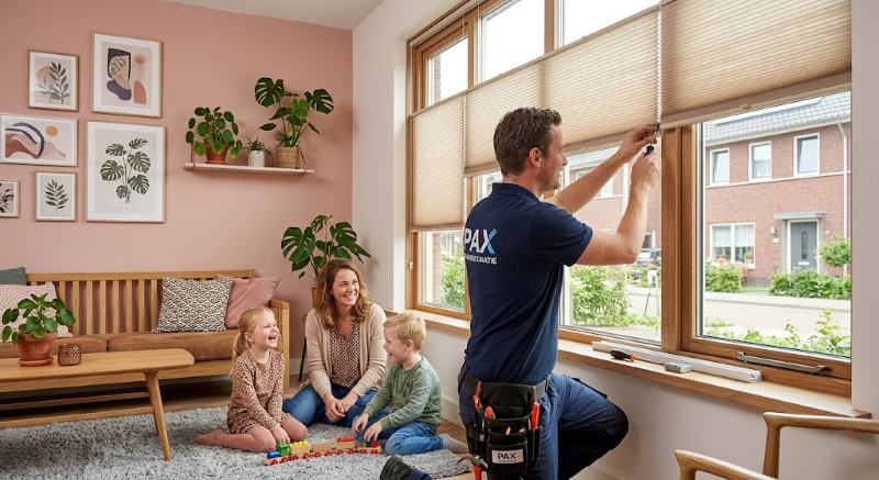 Pax Raamdecoratie Ontzorgende Service Elektrische Plisse Gordijnen