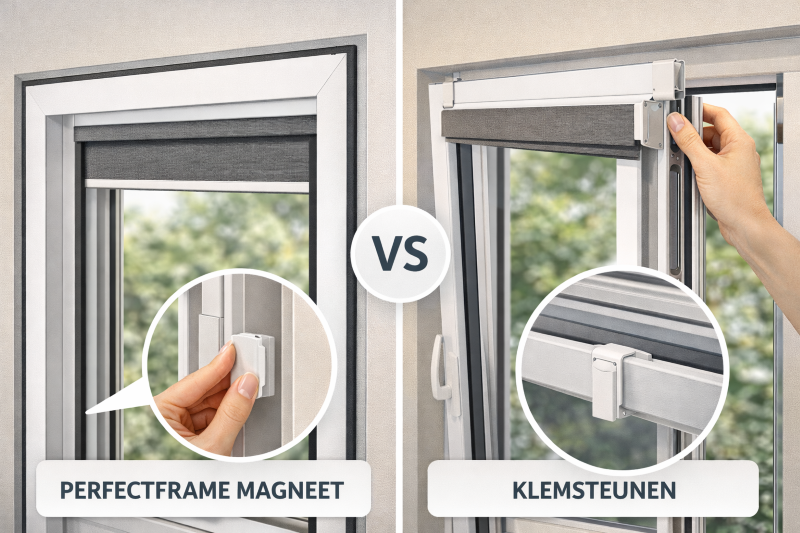PerfectFrame Magneet Vs Klemsteunen Systemen