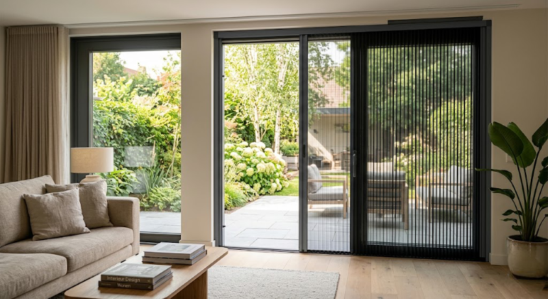 Plisse hordeur op maat gemaakt