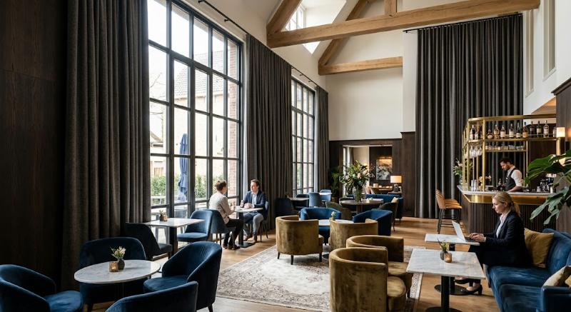 Projectgordijnen Voor Hotels Lobby