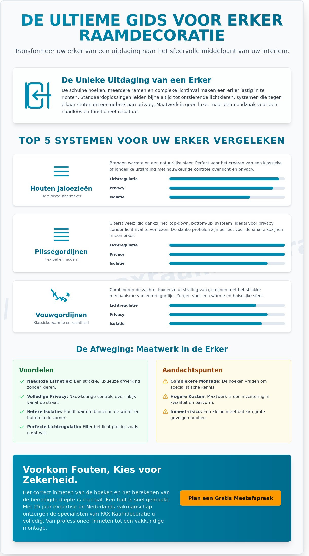 Raamdecoratie voor een erker: De complete gids voor de perfecte match (2026)