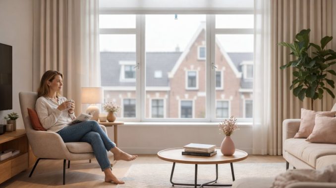 Plissegordijn op maat, plakprofiel, zonder boren