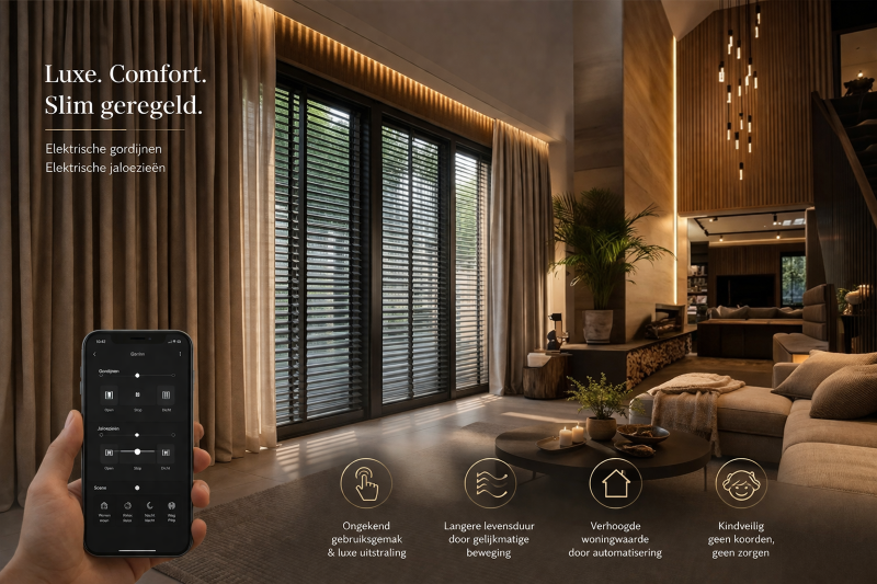 Slimme elektrische gordijnen, voordelen