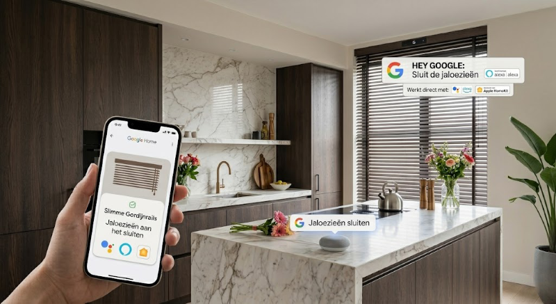 slimme elektrische jaloezieen, Google Home