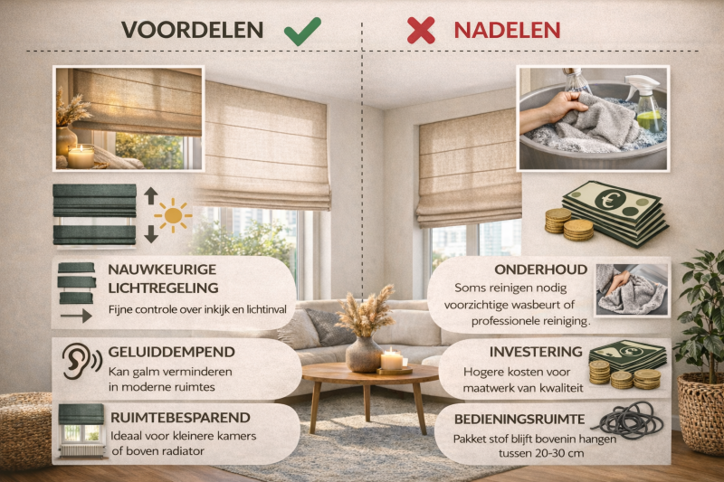 De voordelen en nadelen van vouwgordijnen