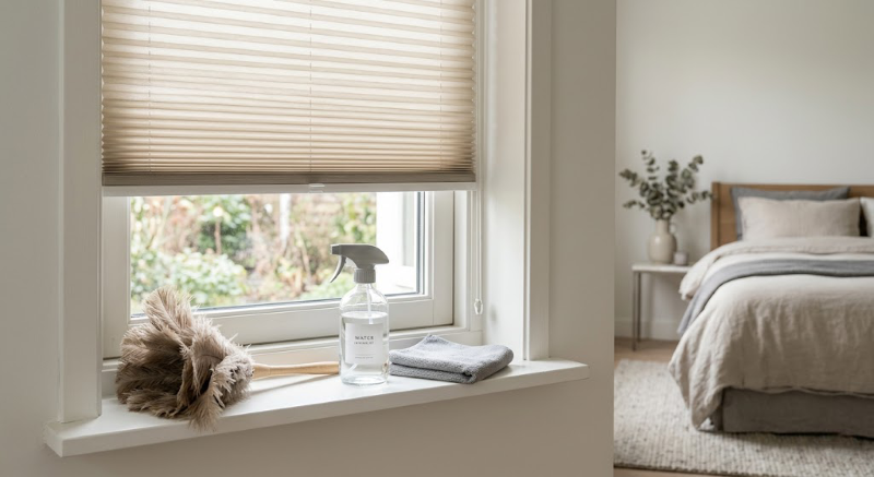 Diverse Schoonmaaktechnieken Voor Plissegordijnen