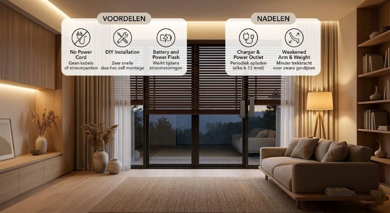 Draadloze Accu Elektrische Gordijnen Voordelen En Nadelen