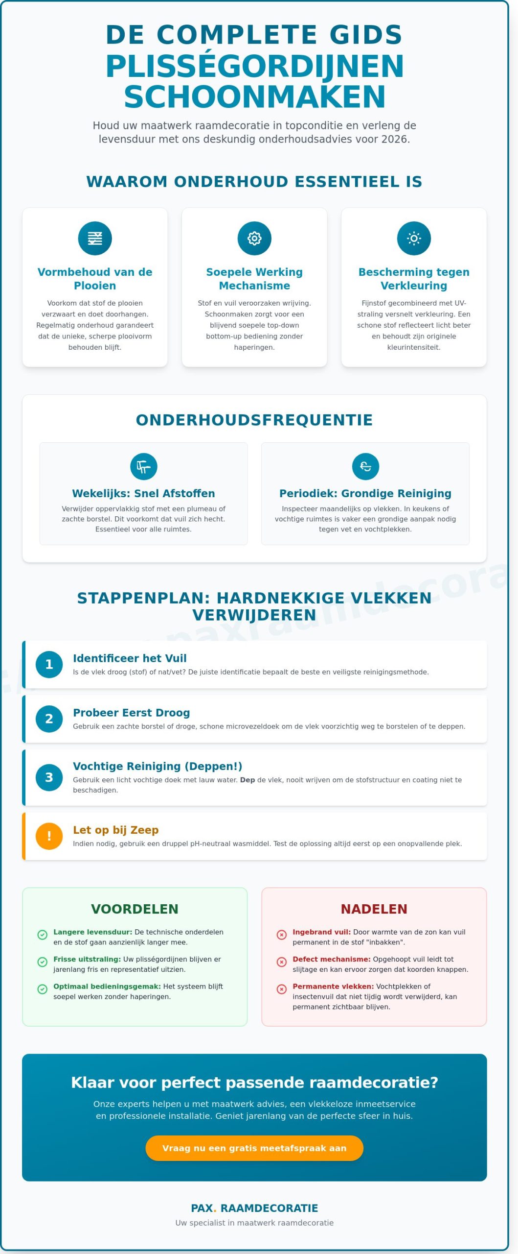 Onderhoud van plisségordijnen: zo verleng je de levensduur