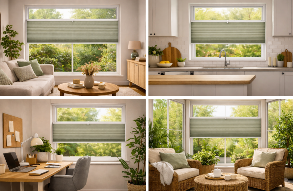 lichtdoorlatende plisse top down bottom up gordijnen