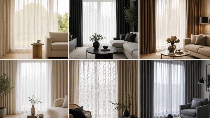 inbetweens met overgordijnen