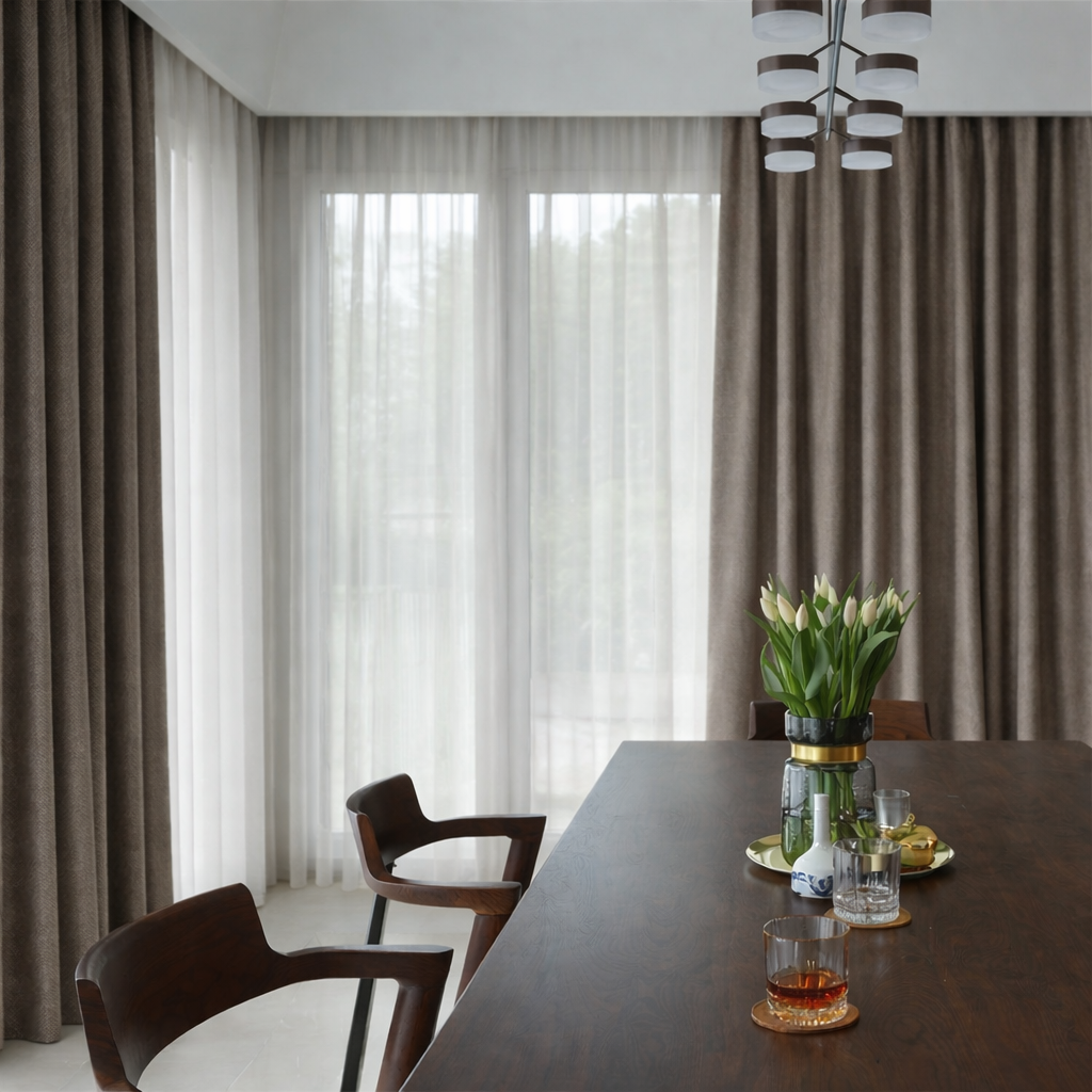 inbetween gordijnen met overgordijnen