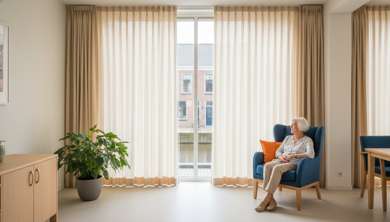 Privacy oplossingen met raamdecoratie in zorginstellingen: wat werkt het best?