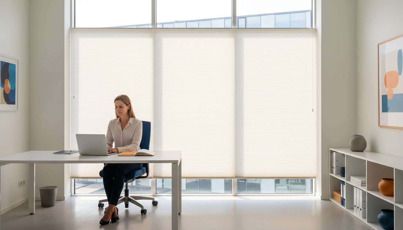 Thermische raamdecoratie voor kantoor: Warmteverlies verminderen met full-service maatwerk