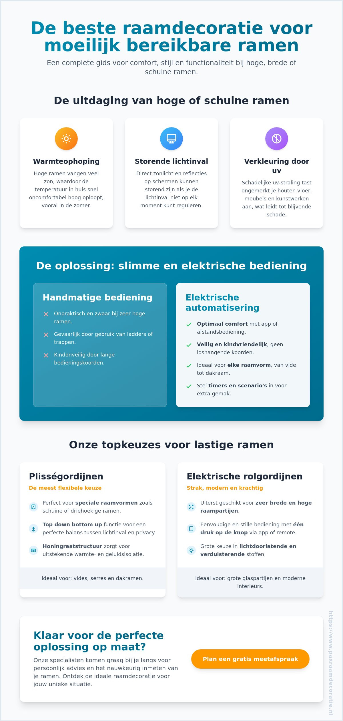 Welke raamdecoratie werkt het best voor moeilijk bereikbare ramen?
