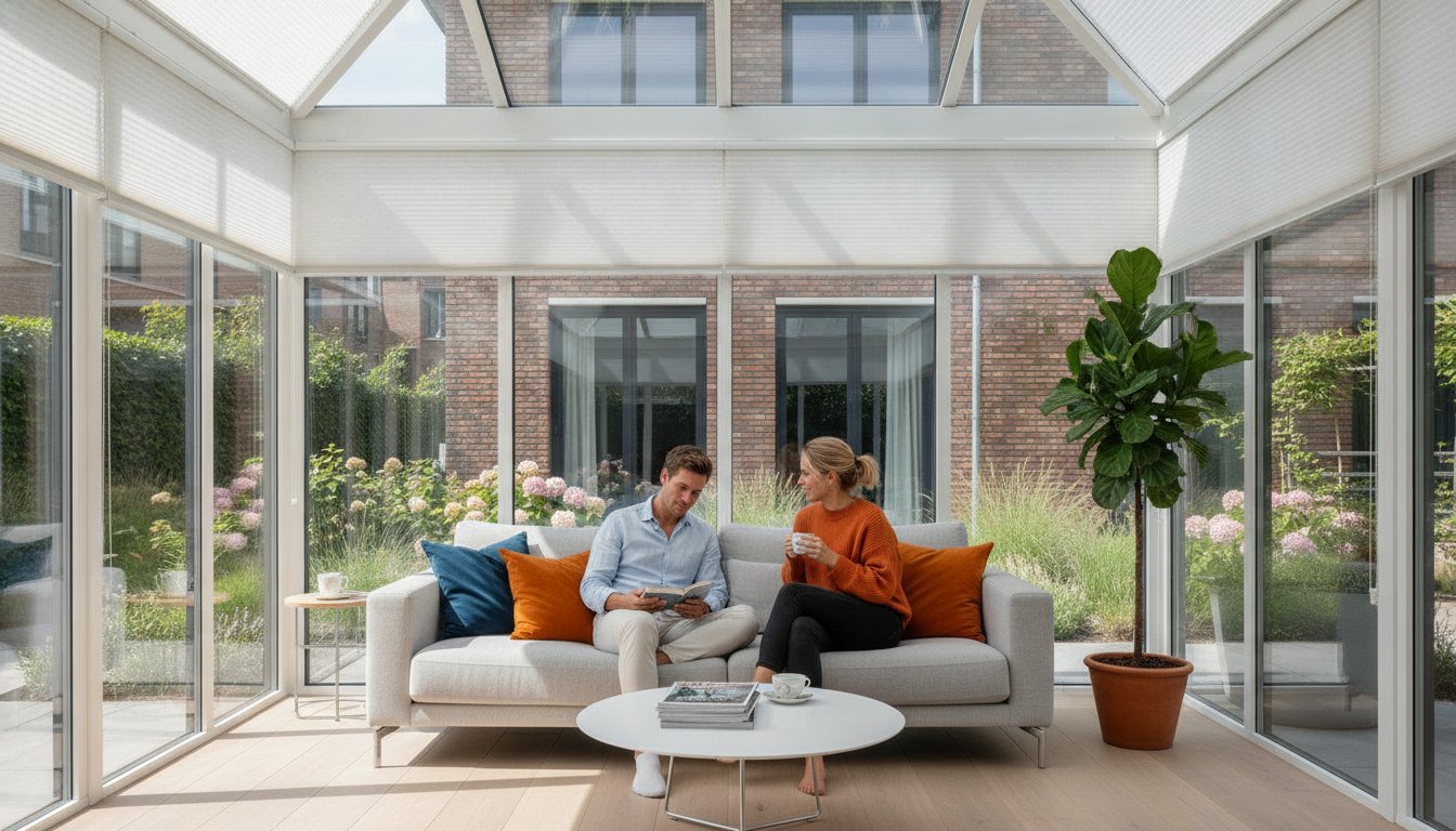 Zonwering serre: zo houd je de ruimte koel
