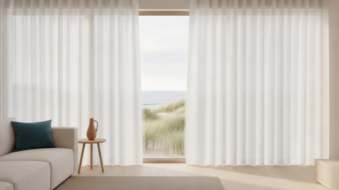 Welke gordijnen passen bij een vakantiehuis aan zee?