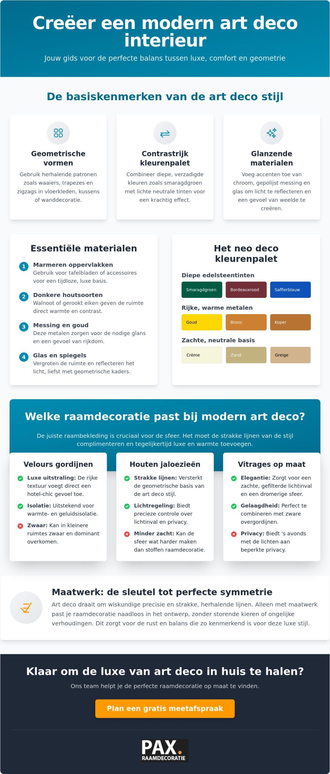 Hoe creëer je een modern art deco interieur?