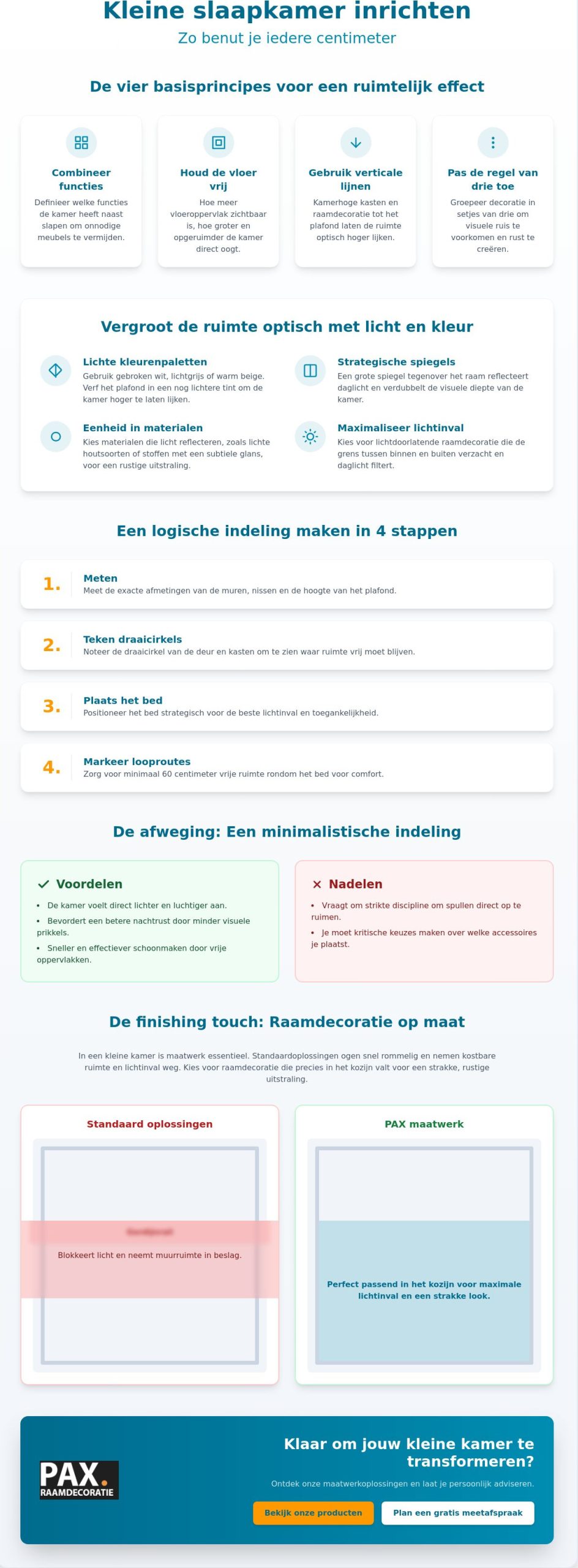 Kleine slaapkamer inrichten: zo benut je iedere centimeter