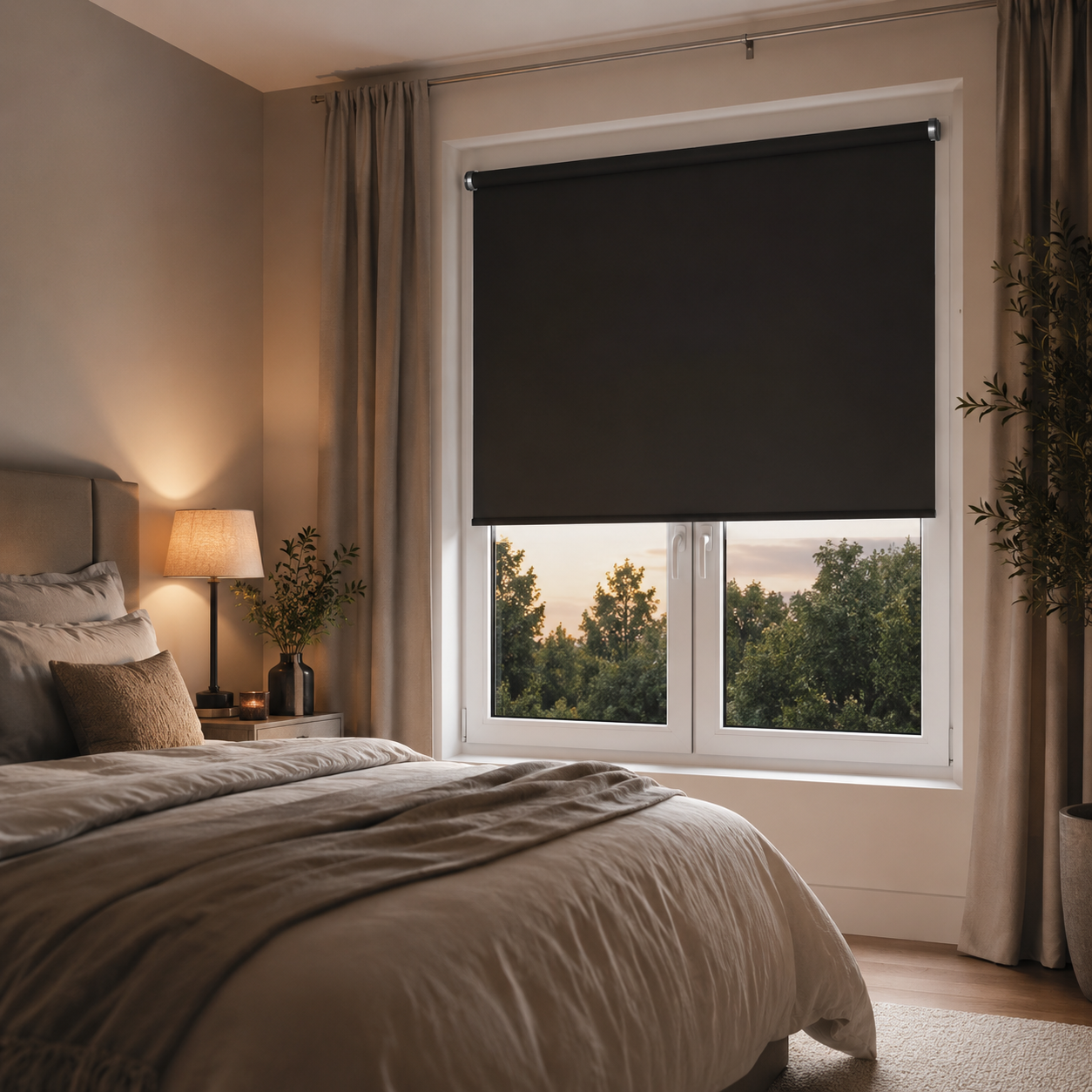 Hoe verduister je een slaapkamer met kunststof kozijnen zonder te boren?