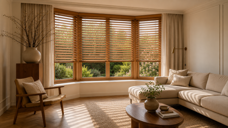 Houten Jaloezieen Die Warmte En Karakter Brengen In Een Kamer