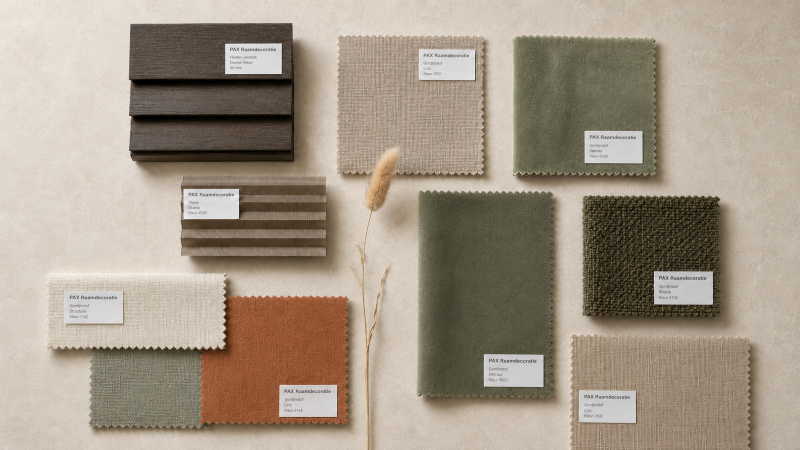 Kleurstalen Kleuren Groen Teracotta Hout